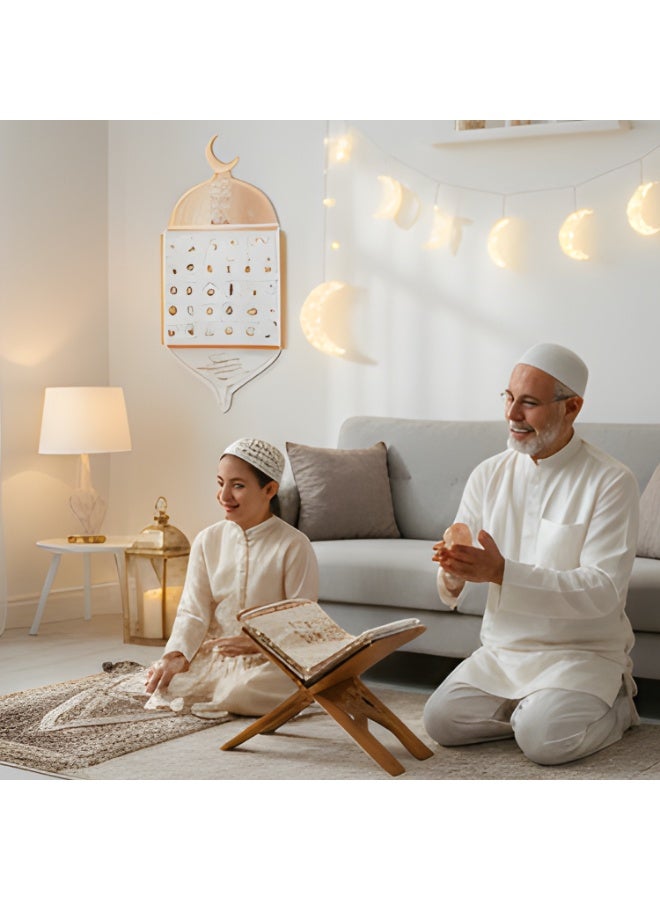 برين جيجلز تقويم رمضان للأطفال - 30 لعبة وملاحظات أنشطة للأولاد والبنات، تقويم العد التنازلي لعيد مبارك، هدية عيد رمضان للأطفال (وردي) - Image 4